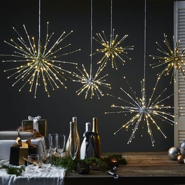 Firework hanging decoration 30 cm - silver - Star Trading