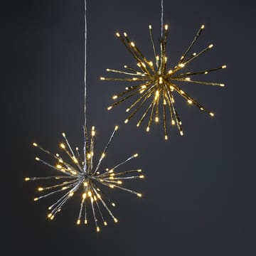 Firework hanging decoration 30 cm - silver - Star Trading