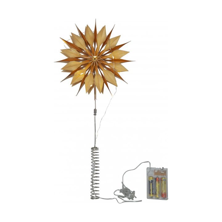 Flake top star 43 cm, Gold-colored Star Trading