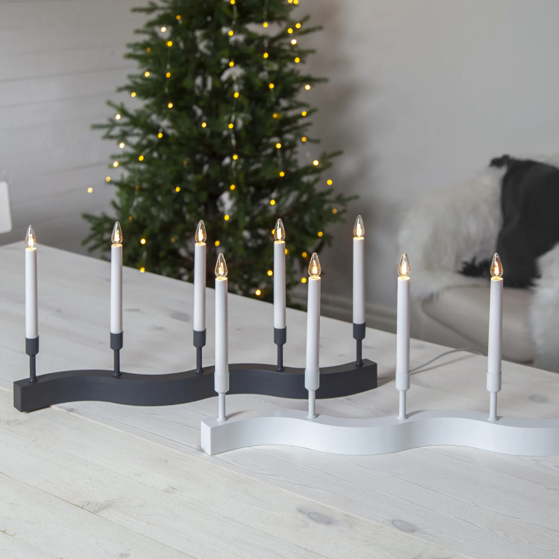 Flow advent candle arch, grey Star Trading