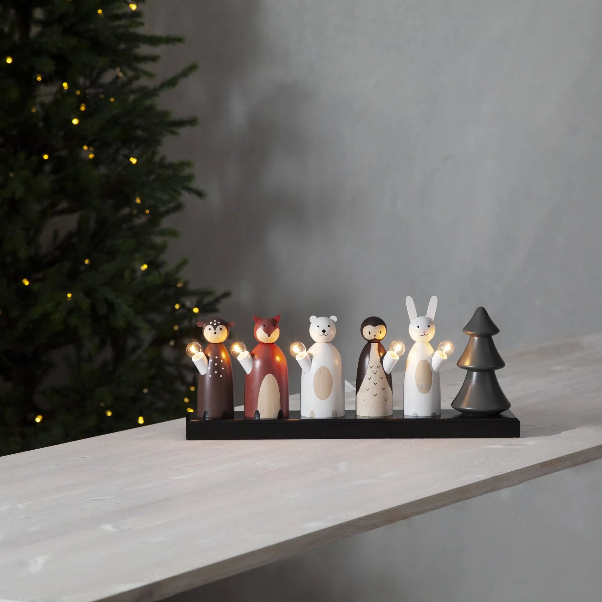 Forest friends candle holder 44 cm, Multi Star Trading