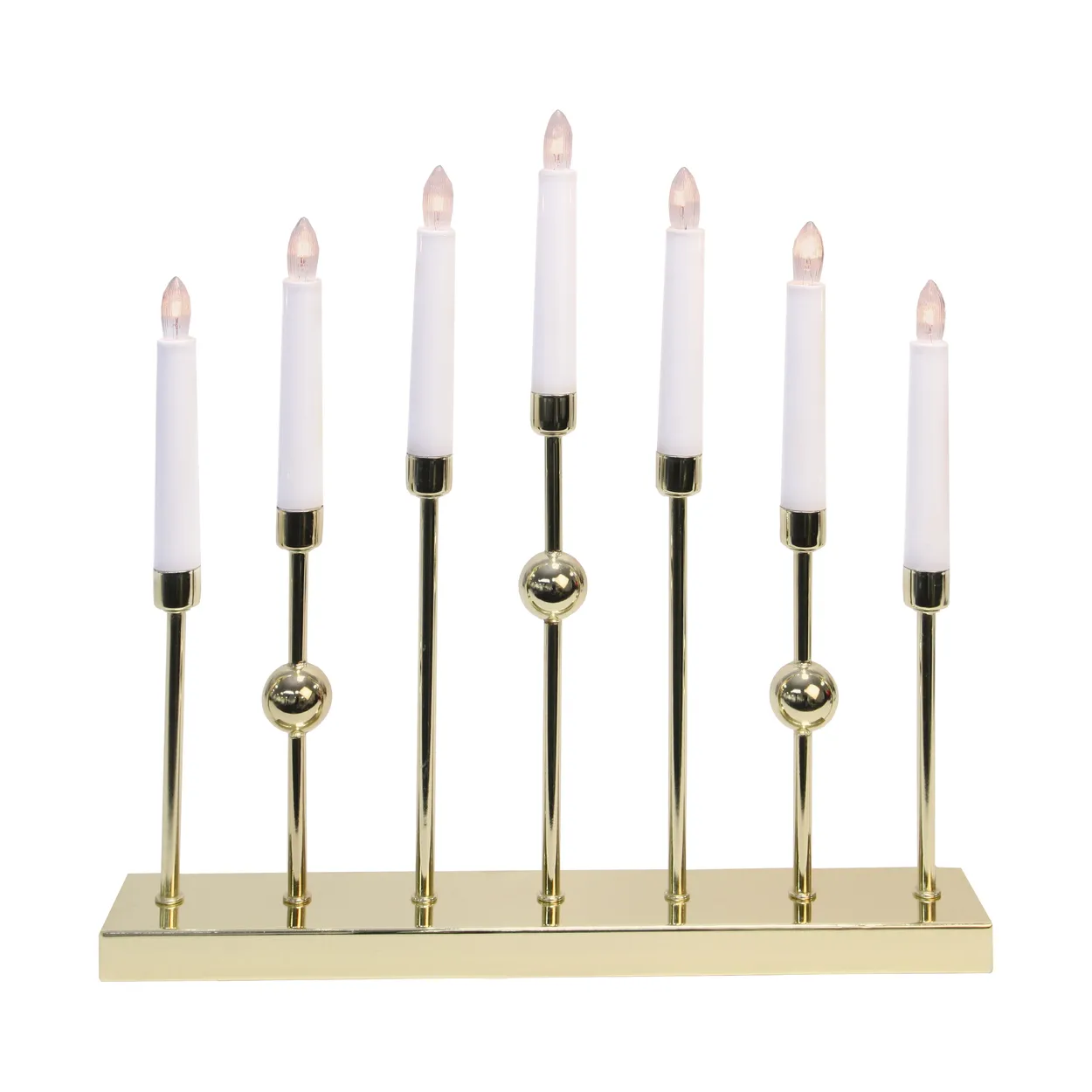 Star Trading Gustavo candle arch Brass | Scandinavian Design | Advent lights | Gold-coloured