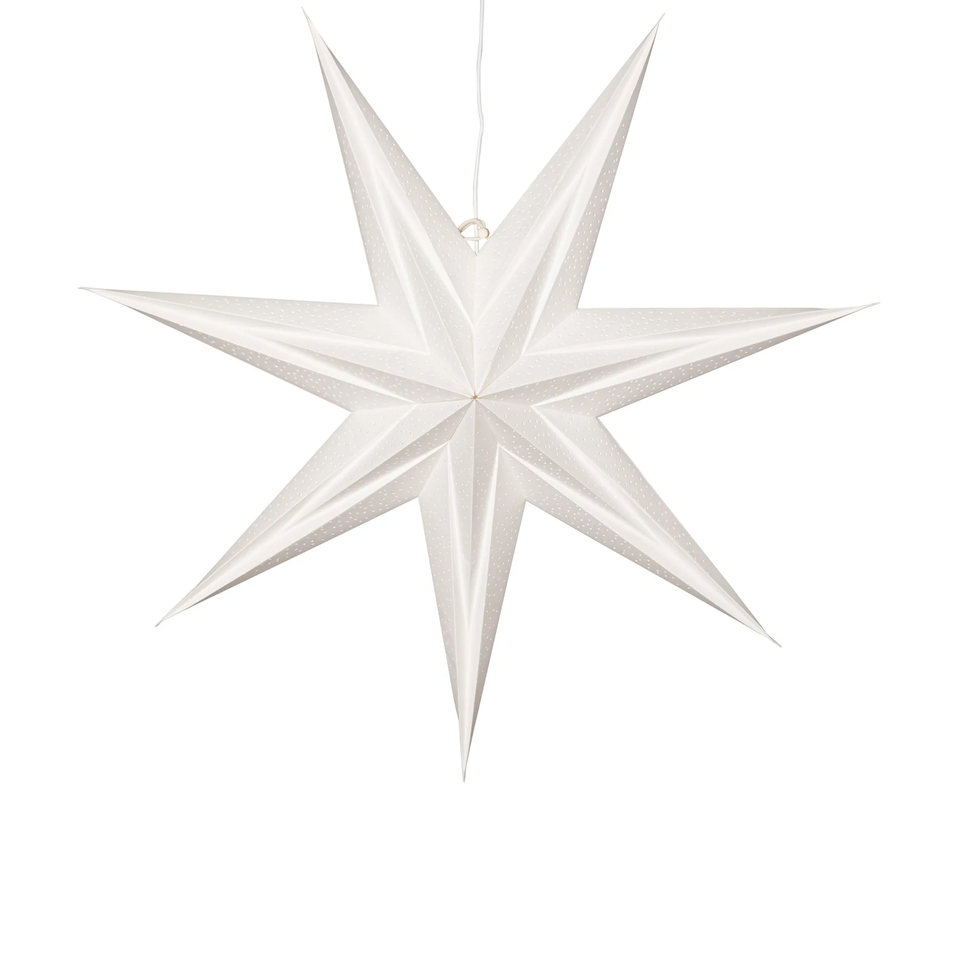 Holly paper star 60 cm, White Star Trading