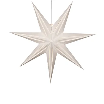Holly paper star 75 cm - White - Star Trading