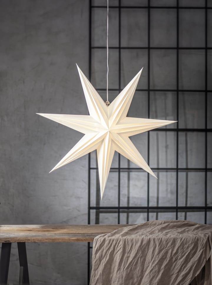Holly paper star 75 cm, White Star Trading