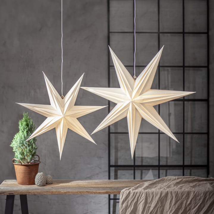 Holly paper star 75 cm, White Star Trading