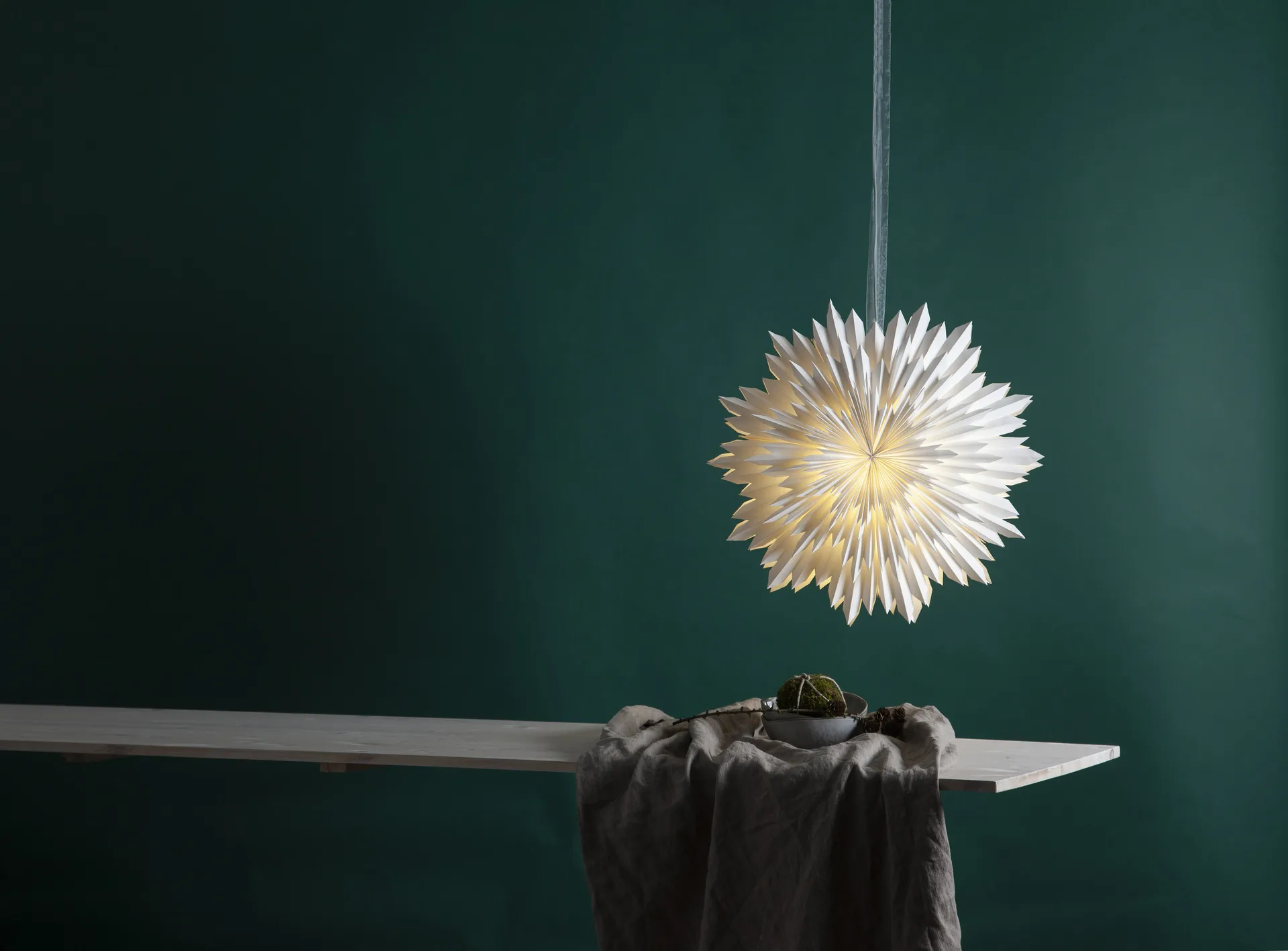 Ice advent star Ø50 cm, White Star Trading