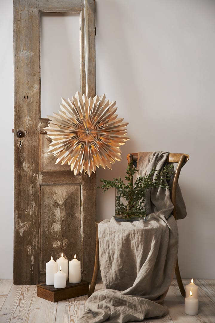Ice advent star Ø55 cm - Beige - Star Trading