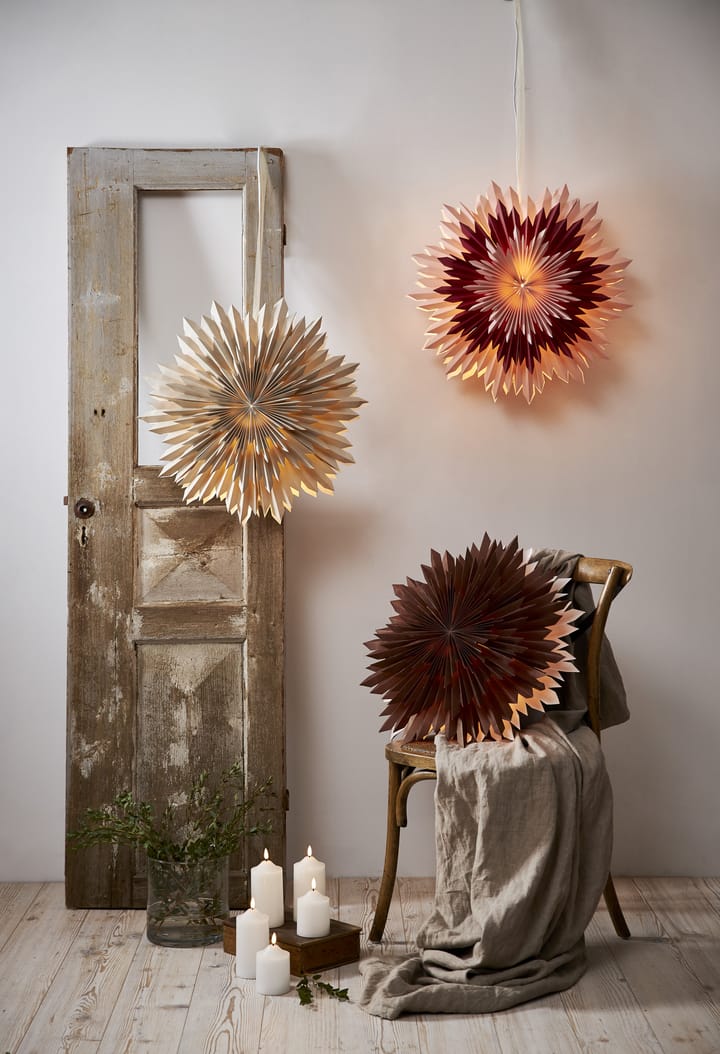 Ice advent star Ø55 cm - Beige - Star Trading