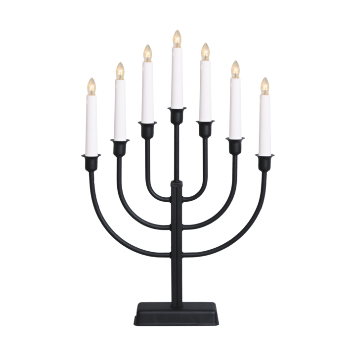 Star Trading Kristina Candle Holder 47 cm Black | Scandinavian Design | Advent lights | Black