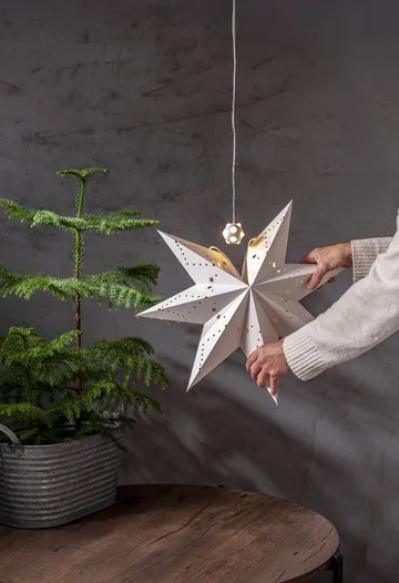 Lighty string lights, bulb for Advent star - White ball - Star Trading