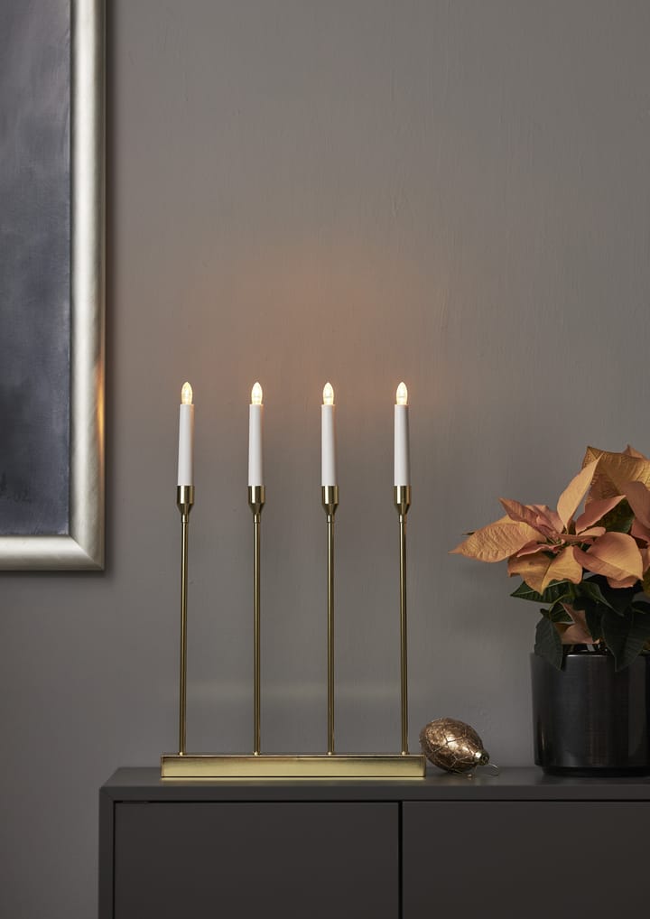 Lottie Advent candle holder - Brass - Star Trading