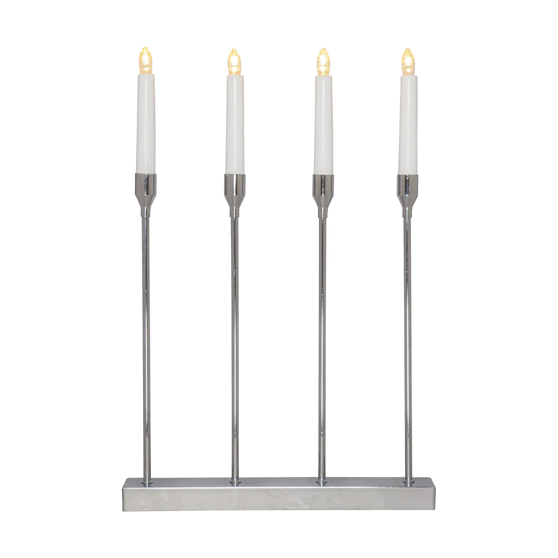 Lottie Advent candle holder, Chrome Star Trading