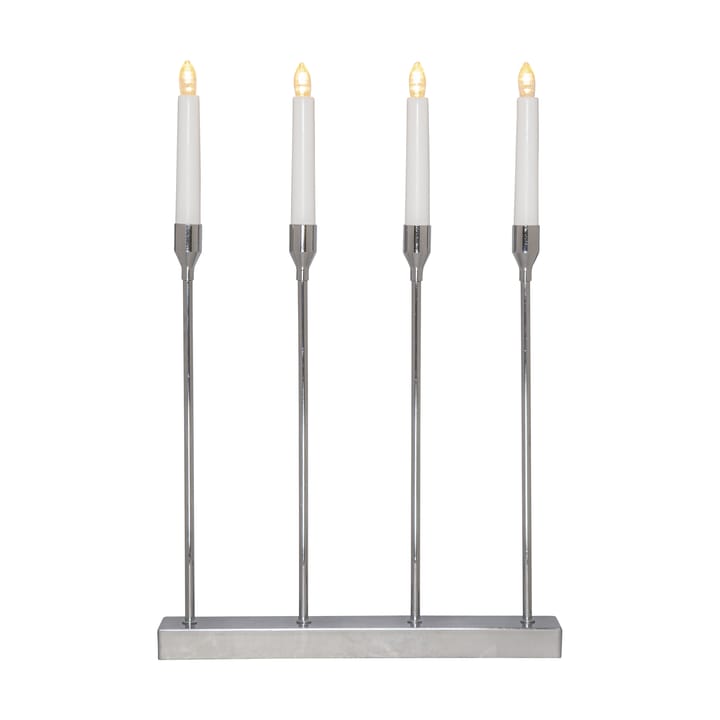 Lottie Advent candle holder - Chrome - Star Trading