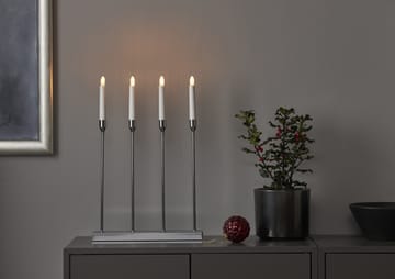 Lottie Advent candle holder - Chrome - Star Trading