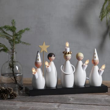 Lucia Choir candle arch - white - Star Trading