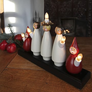 Luciakör candle arch - white-red - Star Trading