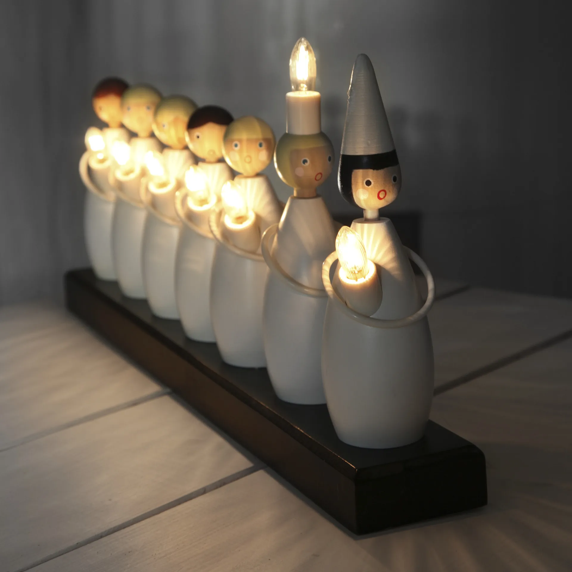 Luciatåg candle arch, white Star Trading