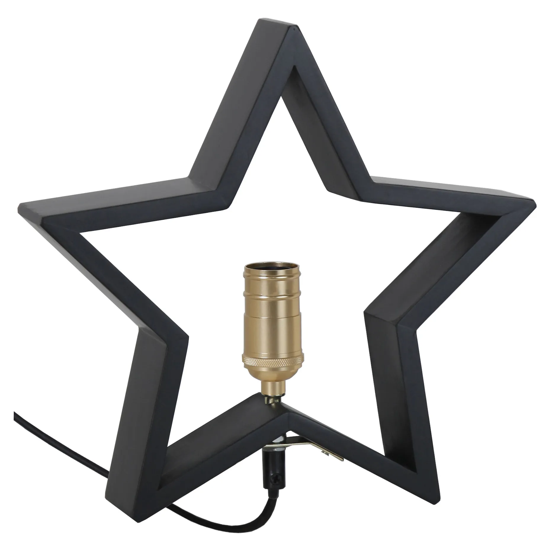 Lysekil advent star for table 29 cm, black Star Trading