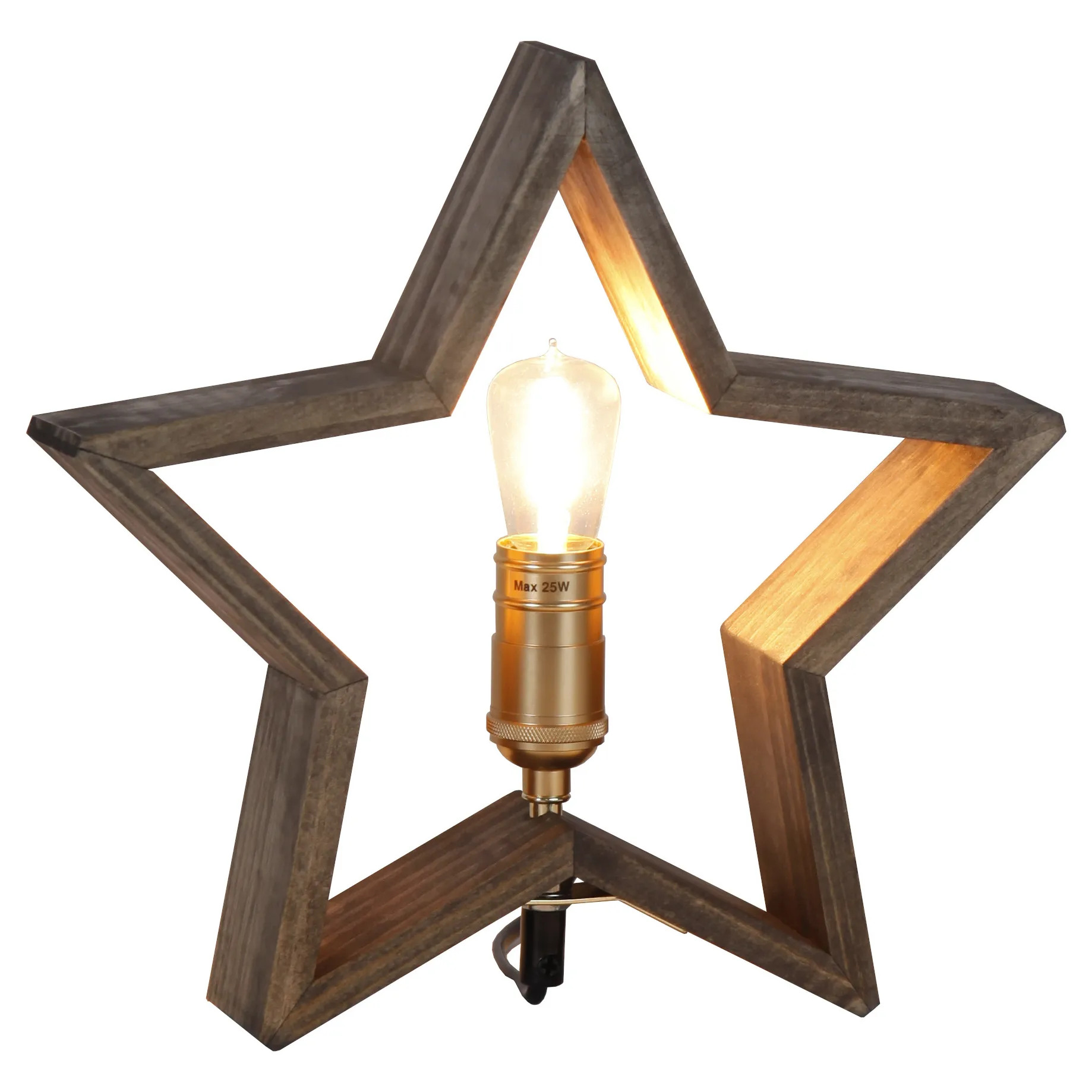 Lysekil advent star for table 29 cm, brown Star Trading