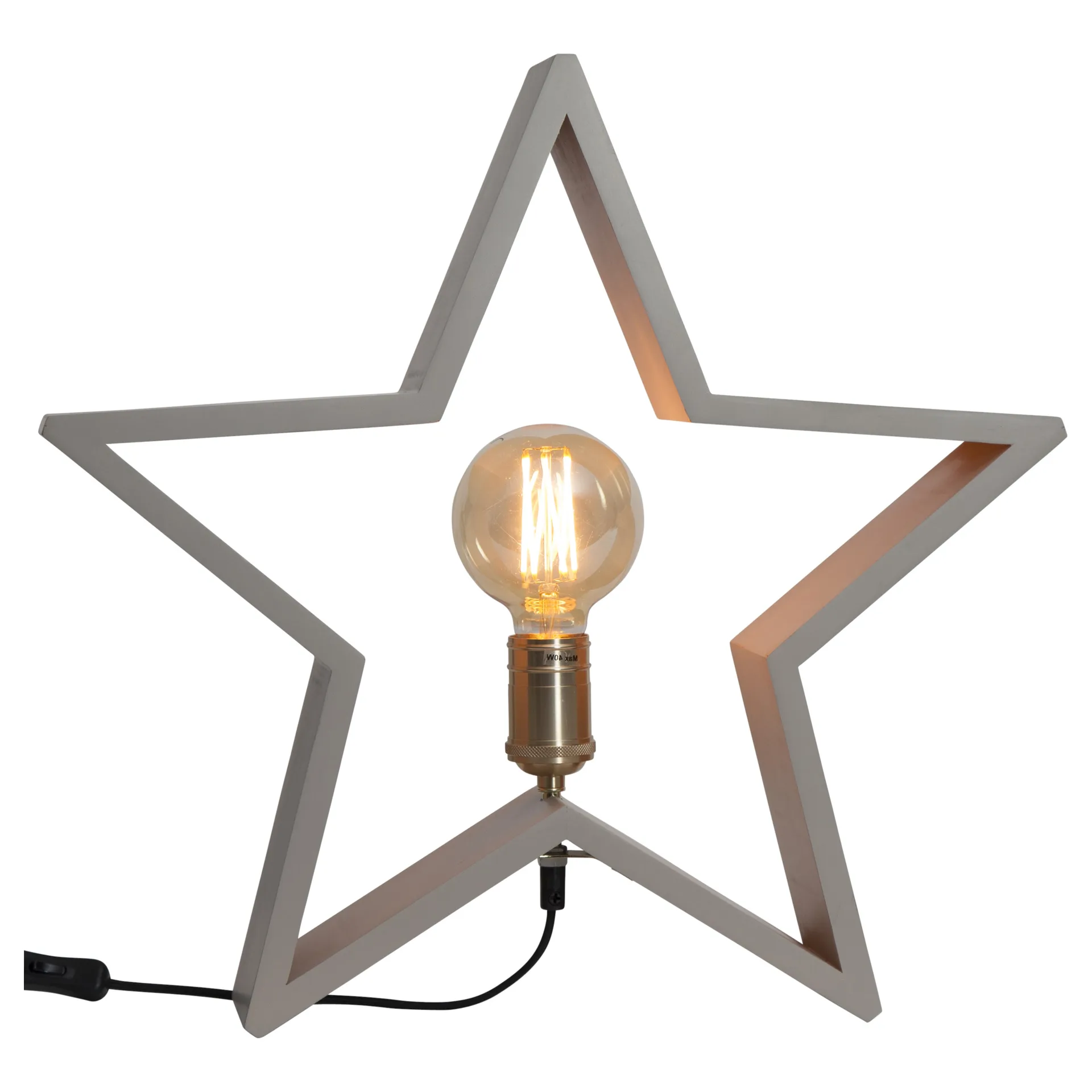 Lysekil advent star for table 48 cm, beige Star Trading