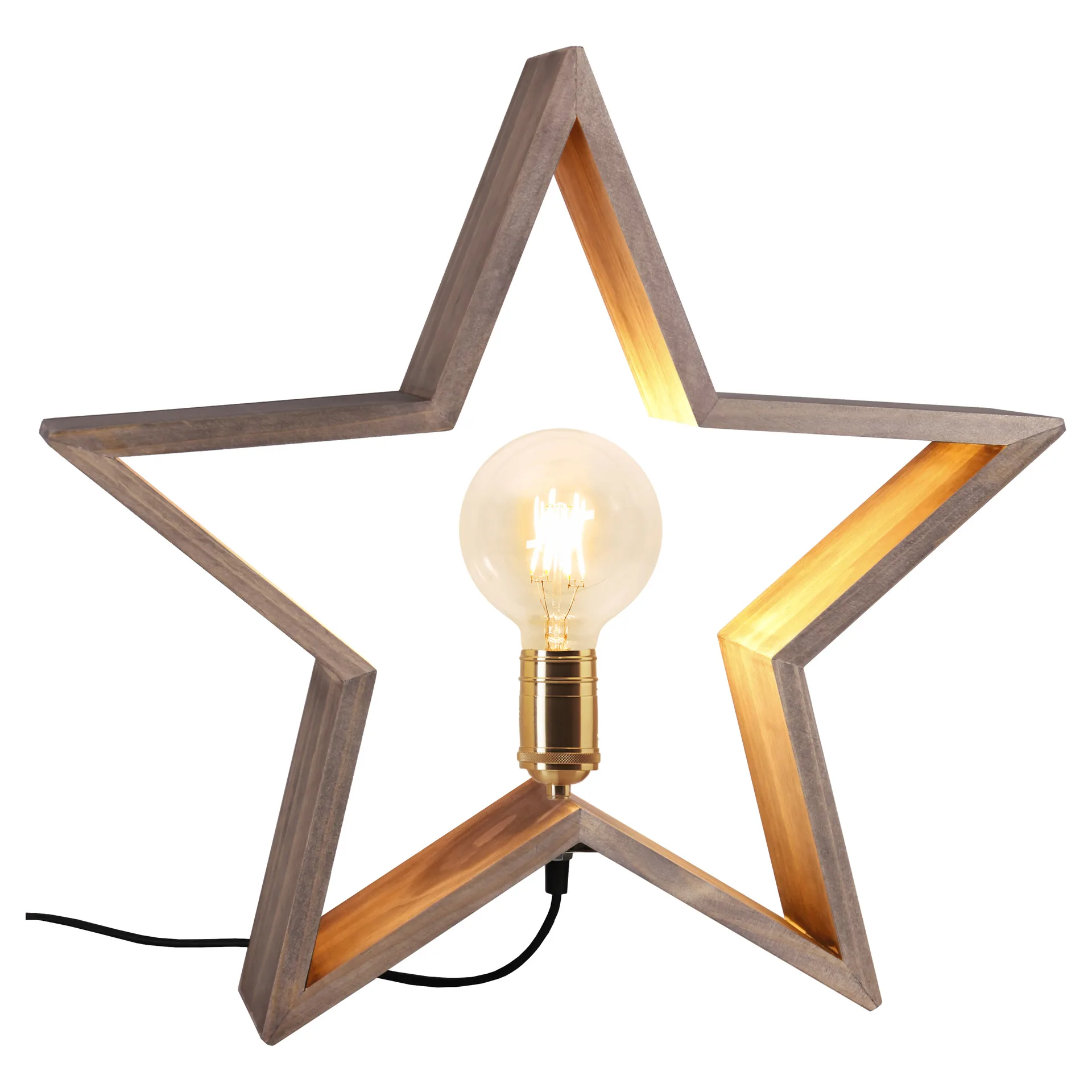 Lysekil advent star for table 48 cm, brown Star Trading