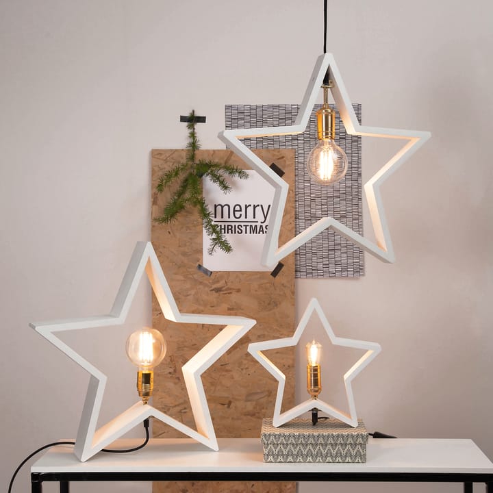 Lysekil advent star for table 48 cm - white - Star Trading