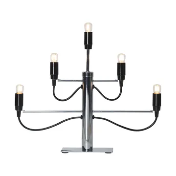 Milano 5 candlestick 46 cm 2-pack - Chrome - Star Trading