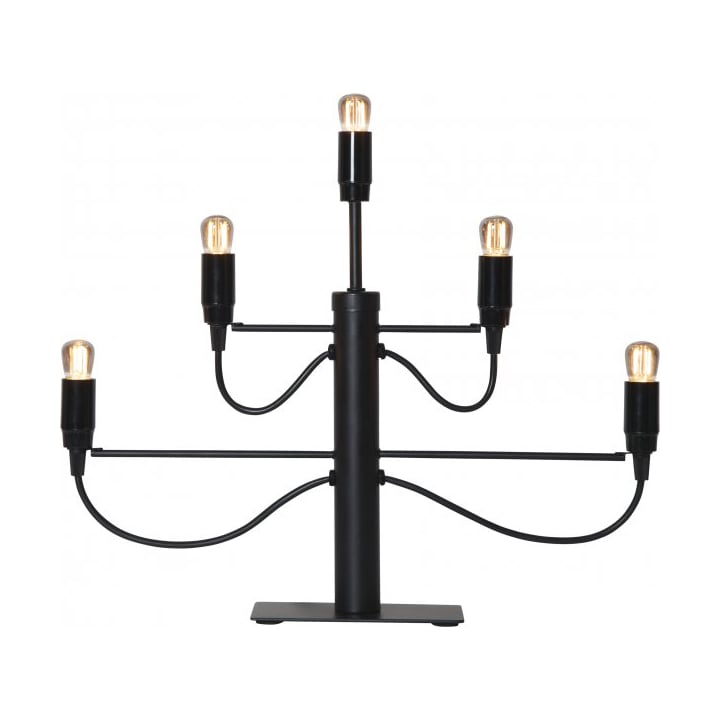 Star Trading Milano 5 candlestick 46cm Black