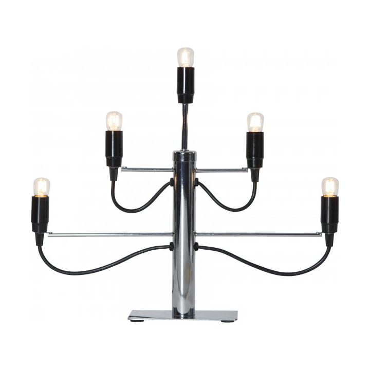 Star Trading Milano 5 candlestick 46cm Chrome