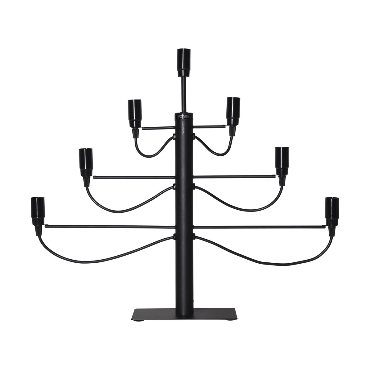 Star Trading Milano electric candle holder Black | Scandinavian Design | Advent lights | Black