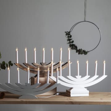 Navida advent candle arch - white - Star Trading