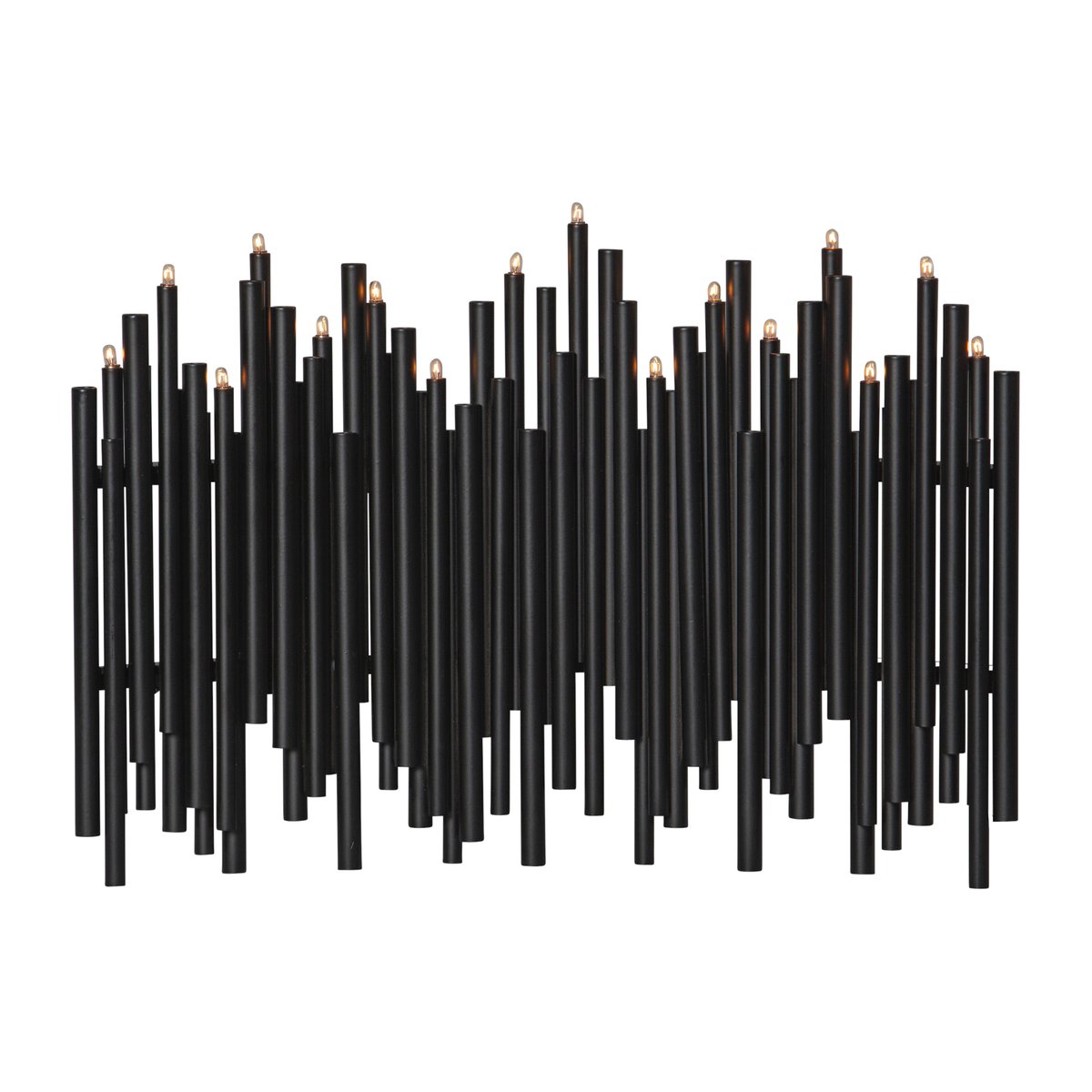 Star Trading Note advent candle 25x35 cm Black