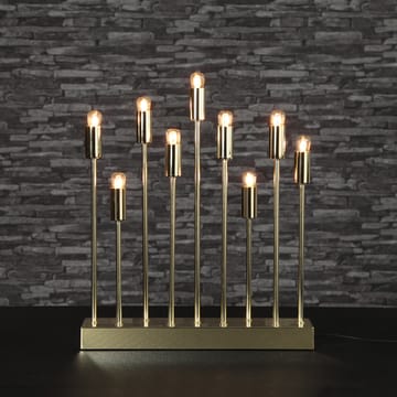 Pix electric advent candle holder - brass - Star Trading