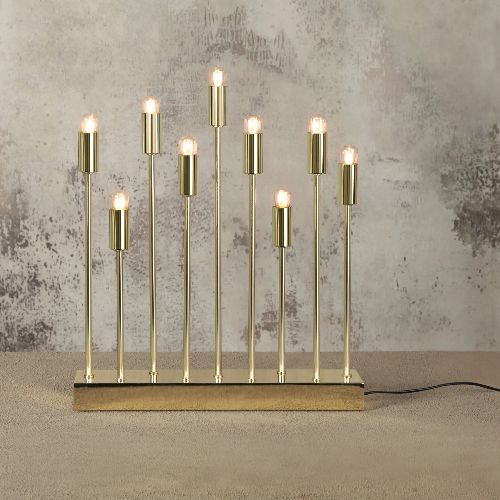 Pix electric advent candle holder, brass Star Trading