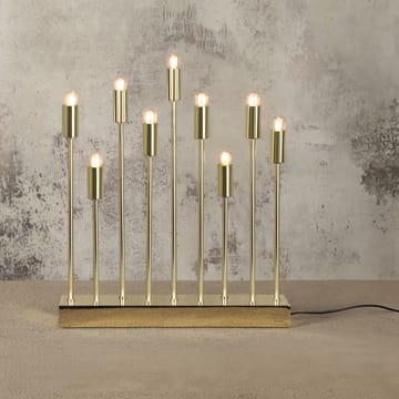 Pix electric advent candle holder - brass - Star Trading