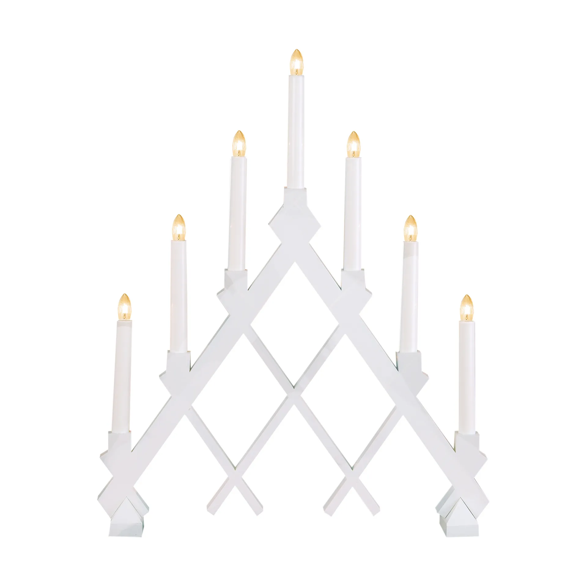 Rut 7 wooden candle holder 43 cm, White Star Trading