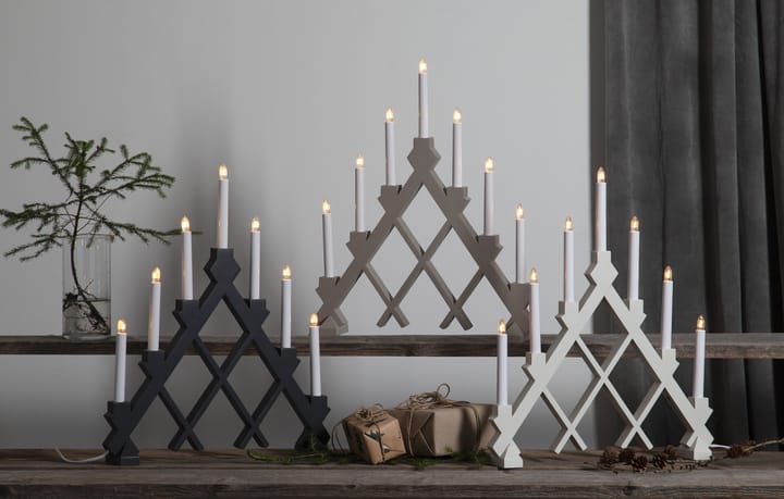 Rut 7 wooden candle holder 43 cm, White Star Trading