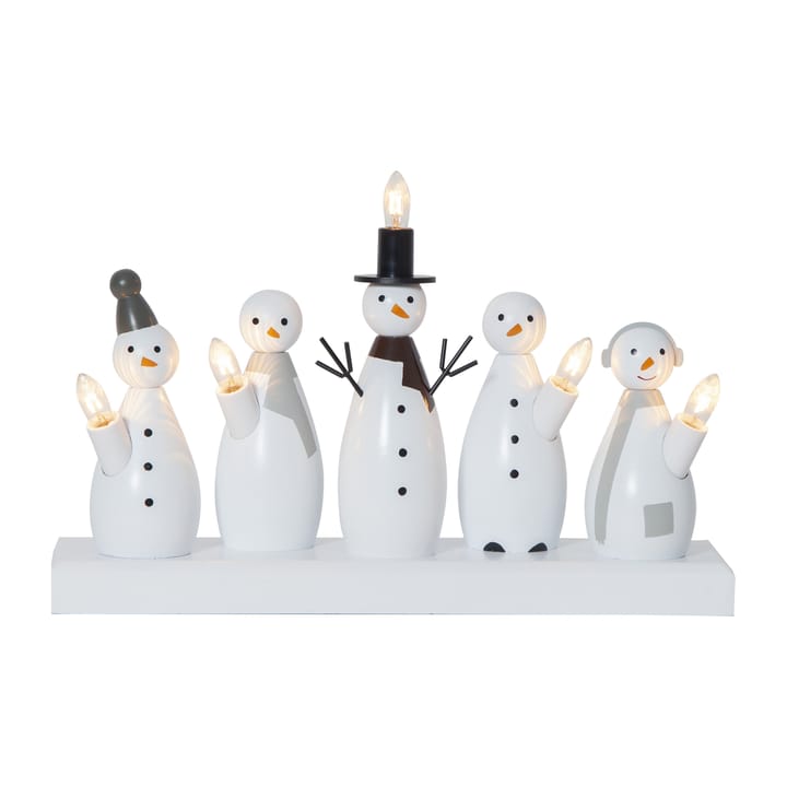 Snowman advent candle - White - Star Trading