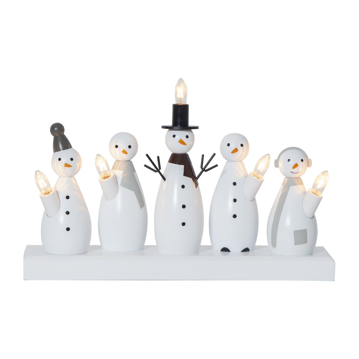 Star Trading Snowman advent candle White | Scandinavian Design | Advent lights | White