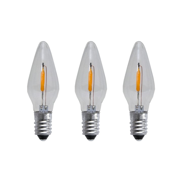 Spare lamp E10 LED filament soft glow 3-pack - 0.5W 1900K non-dimmable - Star Trading