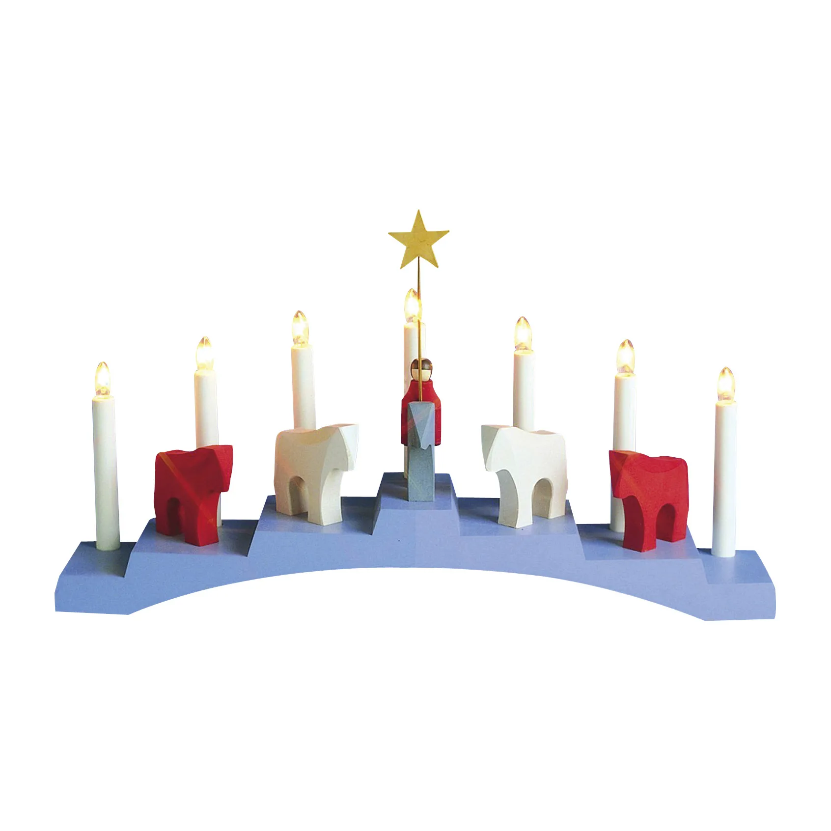 Staffans fålar advent candle 7 lamps, Blue Star Trading