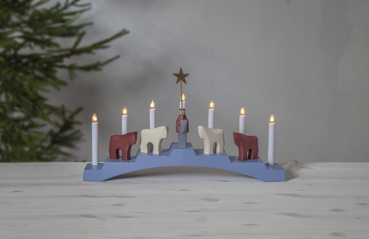 Staffans fålar advent candle 7 lamps, Blue Star Trading