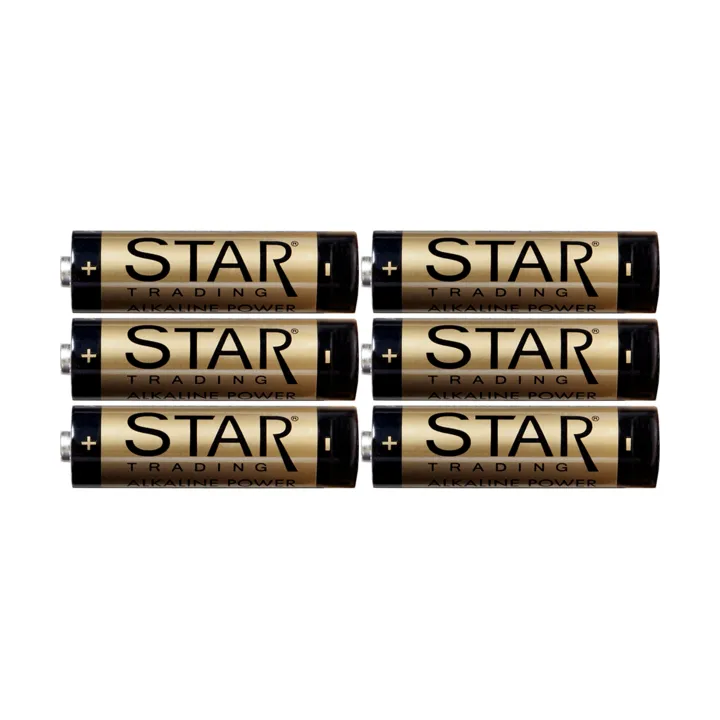 Star Trading Battery 6-pack Amateur Association | Scandinavian Design | Other lighting accessories | Gold-coloured
