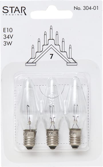 Star Trading replacement lamps E10 3-pack - 304-01 (7-armad) - Star Trading