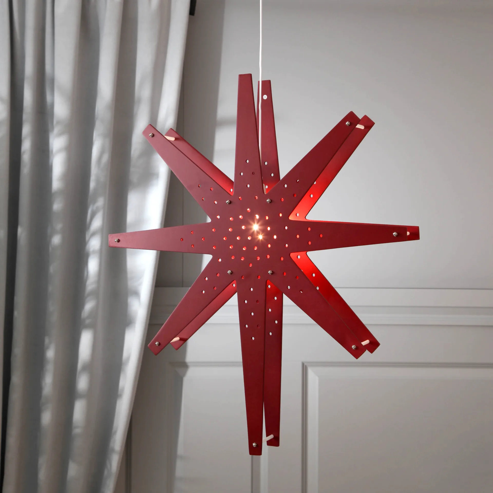 Tall advent star 60x70 cm, red Star Trading