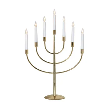 Titus candlestick 38 cm - Brass metal - Star Trading