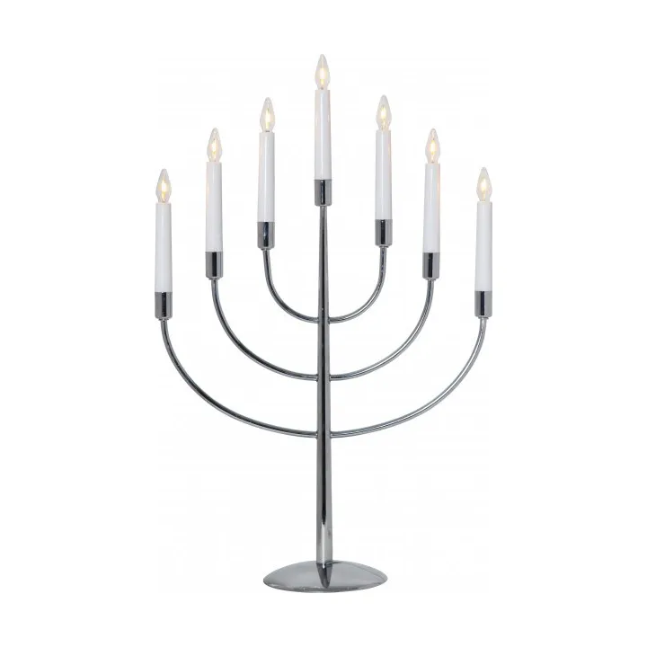 Titus candlestick 38 cm, Chrome Star Trading