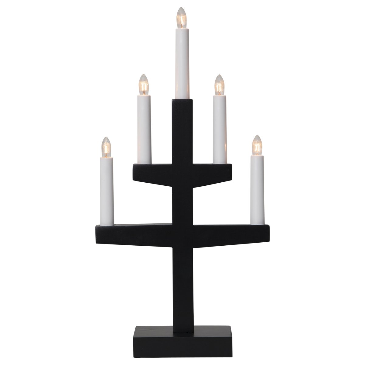 Star Trading Trapp advent candle arch 46 cm black | Scandinavian Design | Advent lights | Black