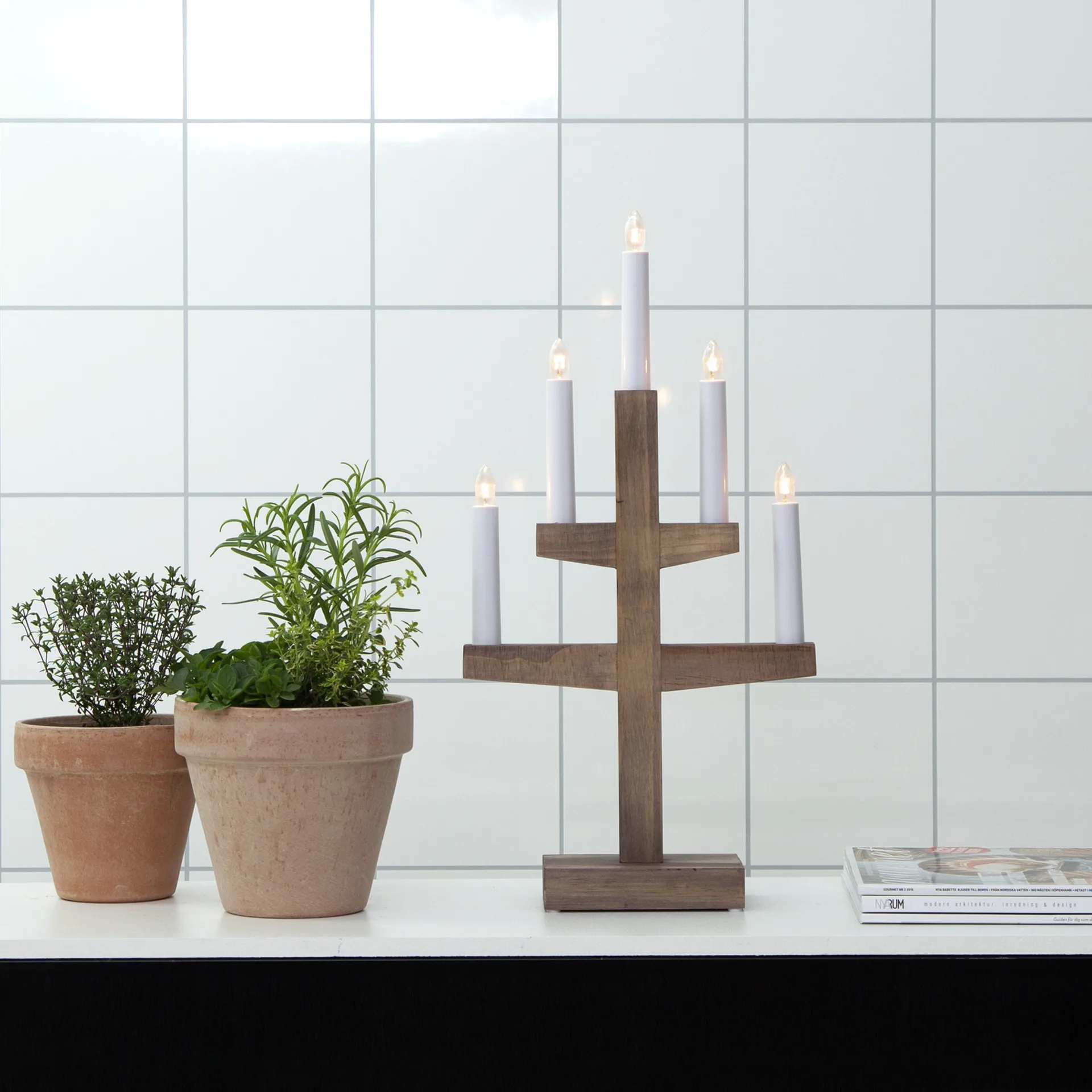 Trapp advent candle arch 46 cm, Brown Star Trading